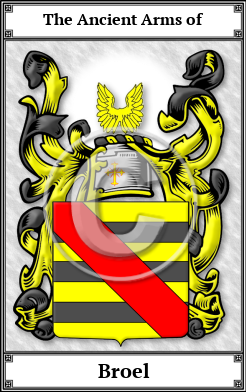 Broel Family Crest Download (JPG) Book Plated - 600 DPI