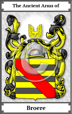 Broere Family Crest Download (JPG)  Book Plated - 150 DPI