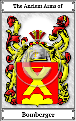Bomberger Family Crest Download (JPG)  Book Plated - 150 DPI