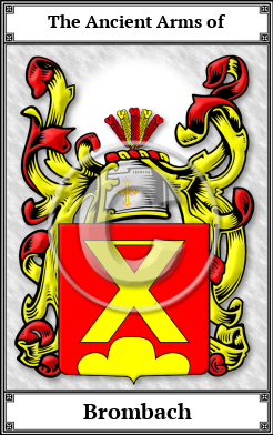 Brombach Family Crest Download (JPG)  Book Plated - 150 DPI