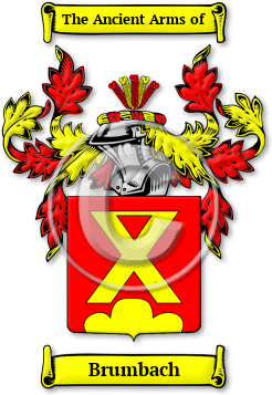 Brumbach Family Crest Download (jpg) Legacy Series - 150 DPI