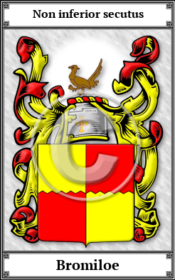 Bromiloe Family Crest Download (JPG) Book Plated - 600 DPI