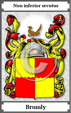 Brumly Family Crest Download (JPG)  Book Plated - 150 DPI