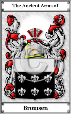 Bromsen Family Crest Download (JPG)  Book Plated - 150 DPI
