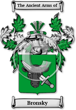 Bronsky Family Crest Download (jpg) Legacy Series - 150 DPI