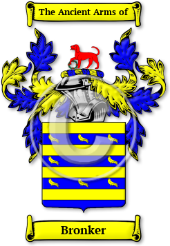 Bronker Family Crest Download (JPG) Legacy Series - 600 DPI