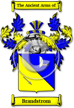 Brandstrom Family Crest Download (jpg) Legacy Series - 150 DPI