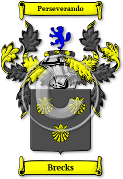 Brecks Family Crest Download (jpg) Legacy Series - 150 DPI