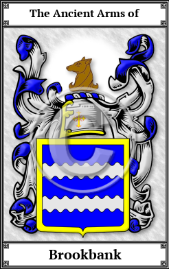 Brookbank Family Crest Download (JPG) Book Plated - 600 DPI