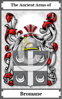 Bromane Family Crest Download (JPG)  Book Plated - 150 DPI