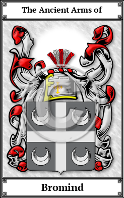 Bromind Family Crest Download (JPG)  Book Plated - 150 DPI