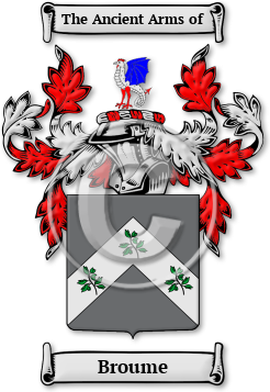 Broume Family Crest Download (JPG) Legacy Series - 300 DPI