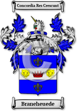 Braneheuede Family Crest Download (jpg) Legacy Series - 150 DPI
