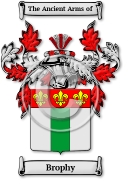 Brophy Family Crest Download (jpg) Legacy Series - 150 DPI