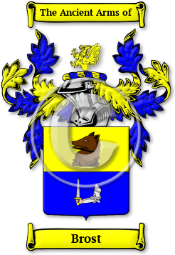 Brost Family Crest Download (jpg) Legacy Series - 150 DPI