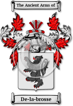 De-la-brosse Family Crest Download (jpg) Legacy Series - 150 DPI