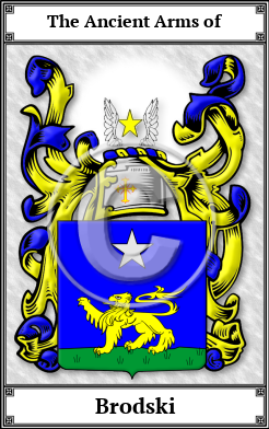 Brodski Family Crest Download (JPG)  Book Plated - 150 DPI