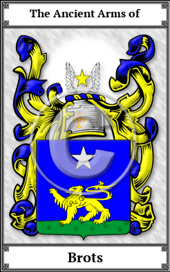 Brots Family Crest Download (JPG) Book Plated - 600 DPI