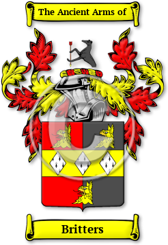 Britters Family Crest Download (jpg) Legacy Series - 150 DPI