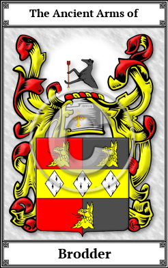 Brodder Family Crest Download (JPG)  Book Plated - 150 DPI