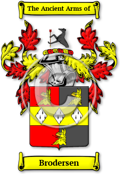 Brodersen Family Crest Download (jpg) Legacy Series - 150 DPI