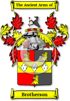 Brotherson Family Crest Download (jpg) Legacy Series - 150 DPI