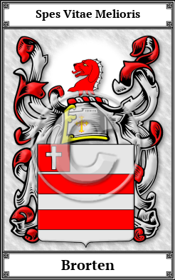 Brorten Family Crest Download (JPG) Book Plated - 600 DPI