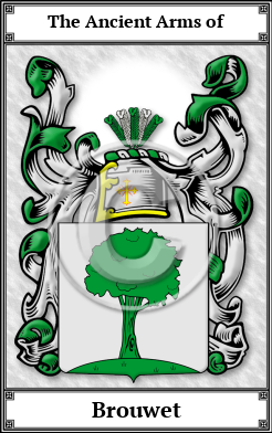 Brouwet Family Crest Download (JPG)  Book Plated - 150 DPI