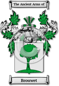 Brouwet Family Crest Download (jpg) Legacy Series - 150 DPI