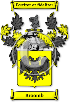 Broomb Family Crest Download (jpg) Legacy Series - 150 DPI