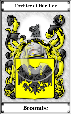 Broombe Family Crest Download (JPG) Book Plated - 600 DPI