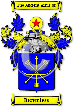 Brownless Family Crest Download (jpg) Legacy Series - 150 DPI