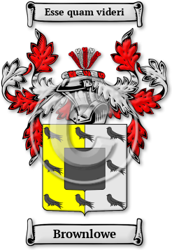 Brownlowe Family Crest Download (jpg) Legacy Series - 150 DPI