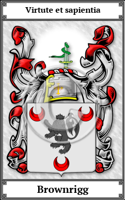 Brownrigg Family Crest Download (JPG)  Book Plated - 150 DPI