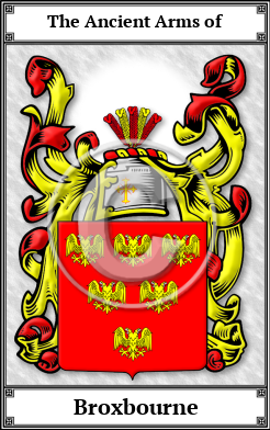 Broxbourne Family Crest Download (JPG)  Book Plated - 150 DPI