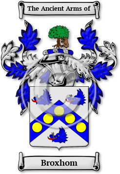 Broxhom Family Crest Download (jpg) Legacy Series - 150 DPI