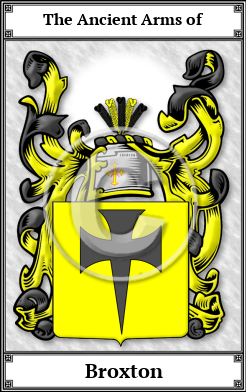 Broxton Family Crest Download (JPG) Book Plated - 300 DPI