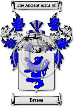 Brues Family Crest Download (jpg) Legacy Series - 150 DPI