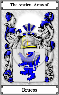 Bruess Family Crest Download (JPG)  Book Plated - 150 DPI