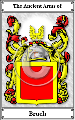 Bruch Family Crest Download (JPG)  Book Plated - 150 DPI
