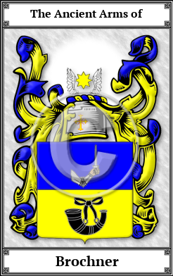 Brochner Family Crest Download (JPG)  Book Plated - 150 DPI