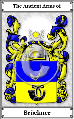 Brückner Family Crest Download (JPG)  Book Plated - 150 DPI