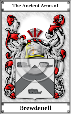 Brewdenell Family Crest Download (JPG)  Book Plated - 150 DPI