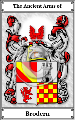 Brodern Family Crest Download (JPG)  Book Plated - 150 DPI