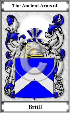 Brüll Family Crest Download (JPG) Book Plated - 600 DPI
