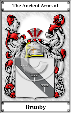 Brunby Family Crest Download (JPG) Book Plated - 600 DPI