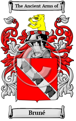 Bruné Family Crest/Coat of Arms
