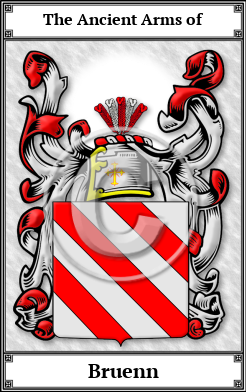 Bruenn Family Crest Download (JPG) Book Plated - 600 DPI