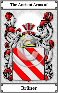 Brüner Family Crest Download (JPG)  Book Plated - 150 DPI