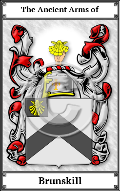 Brunskill Family Crest Download (JPG)  Book Plated - 150 DPI